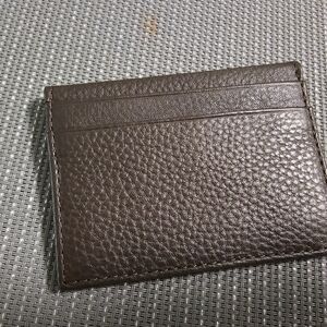 Elegant Brown Leather Card Holder